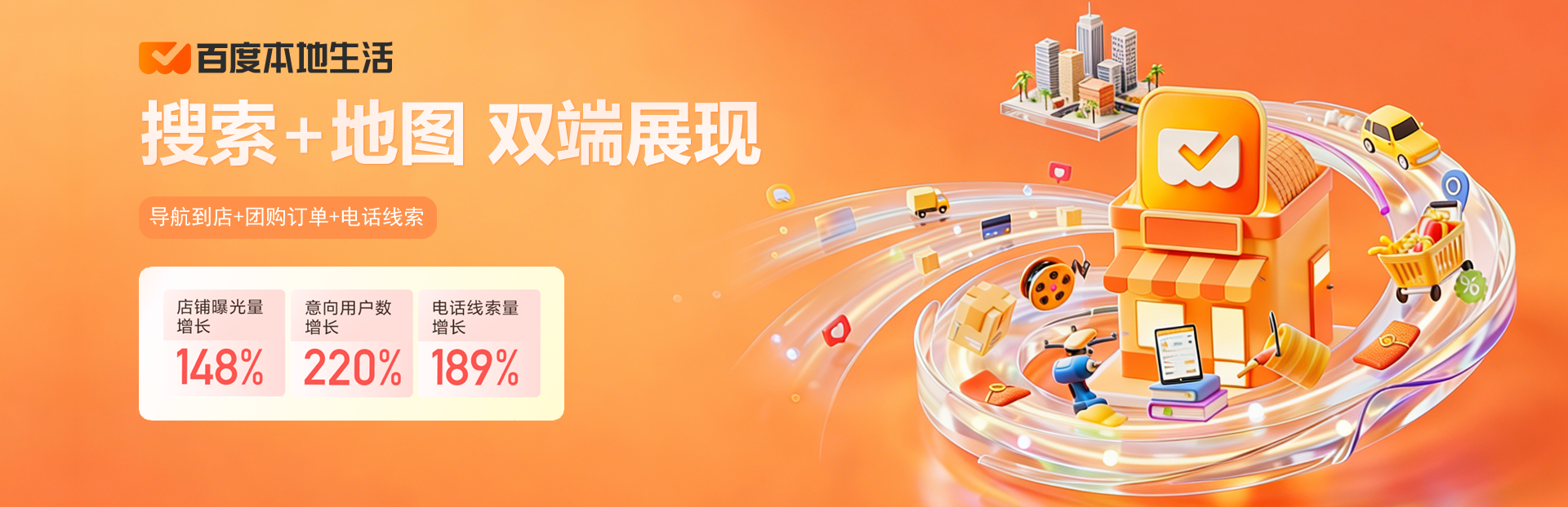 百度地图本地生活店铺会员